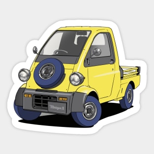 Yellow Daihatsu Midget 2 Van Sticker